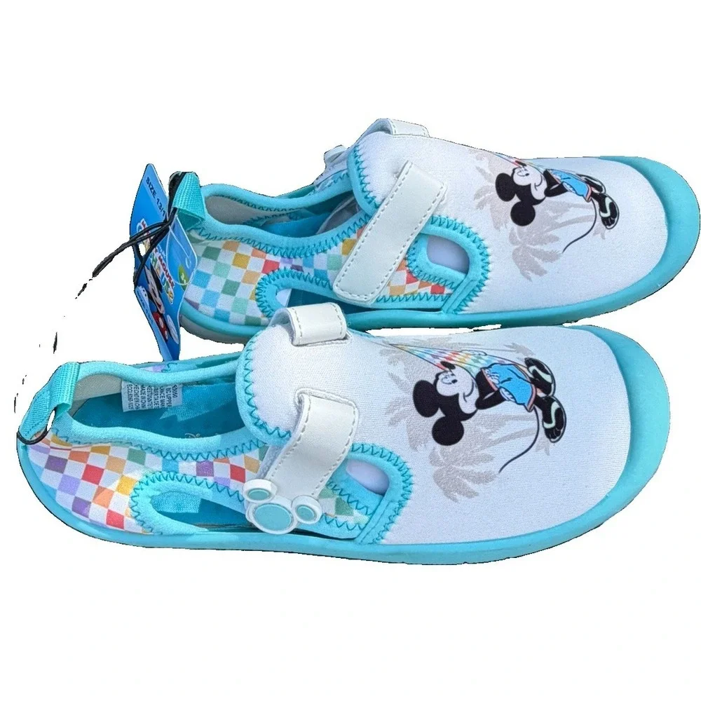 Disney Mickey Mouse Clubhouse Toddler Water Shoes Size 13/1 Aqua Surf Beach NWT